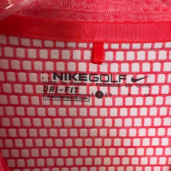 Nike Lucky Azalea Half Zip Golf Pullover Womens 831075 653 Red Heater Sz Small - Picture 2 of 5